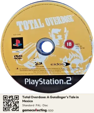 Total Overdose: A Gunslinger's Tale in Mexico PlayStation 2, PAL disc