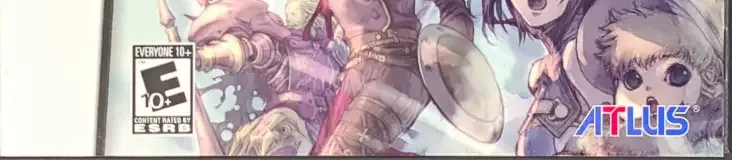 Radiant Historia, the ESRB box on its front