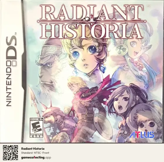 Radiant Historia Nintendo DS, NTSC box front