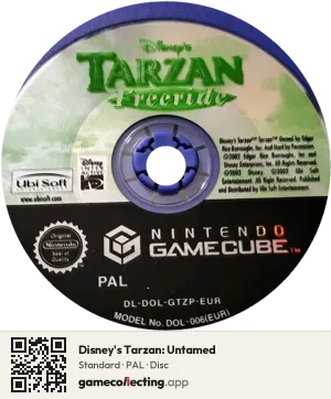 Disney's Tarzan: Untamed Nintendo GameCube, PAL disc
