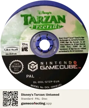 Disney's Tarzan: Untamed Nintendo GameCube, PAL disc