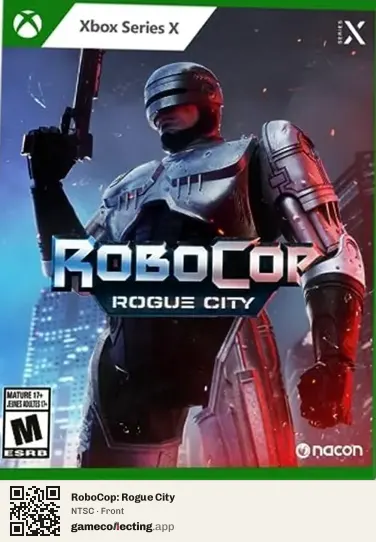 RoboCop: Rogue City Xbox Series X, NTSC box front
