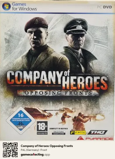 Company of Heroes: Opposing Fronts Computer, Germany box front