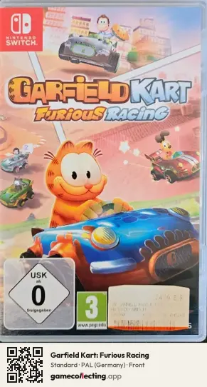 Garfield Kart: Furious Racing Nintendo Switch, Germany box front