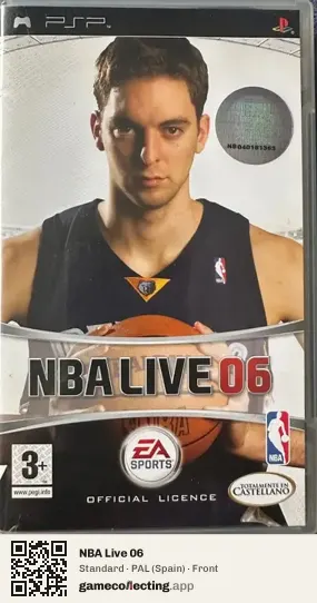 NBA Live 06 PlayStation Portable, Spain box front