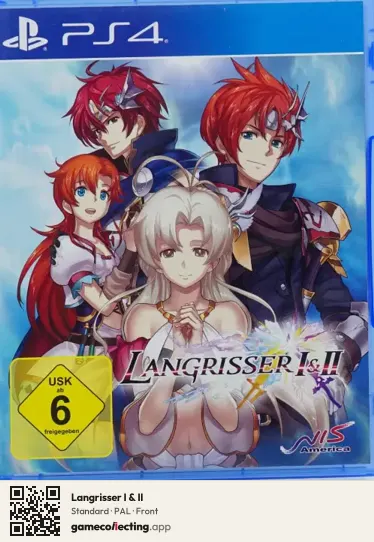 Langrisser I & II PlayStation 4, PAL box front