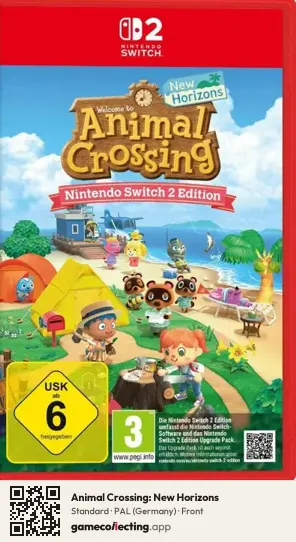 Animal Crossing: New Horizons Nintendo Switch 2, Germany box front