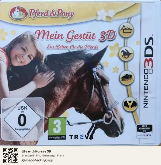 Life with Horses 3D Nintendo 3DS, Germany box front