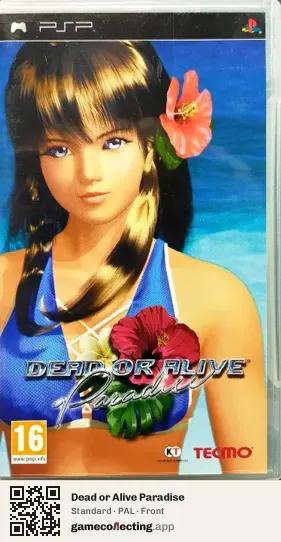 Dead or Alive Paradise PlayStation Portable, PAL box front