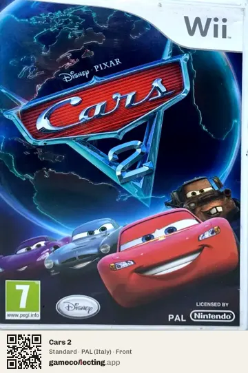 Cars 2 Nintendo Wii, Italy box front