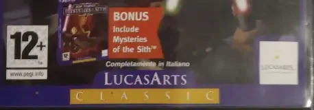 Star Wars Jedi Knight: Dark Forces II, the PEGI square on its front