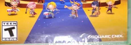 Theatrhythm Final Bar Line, the ESRB box on its front