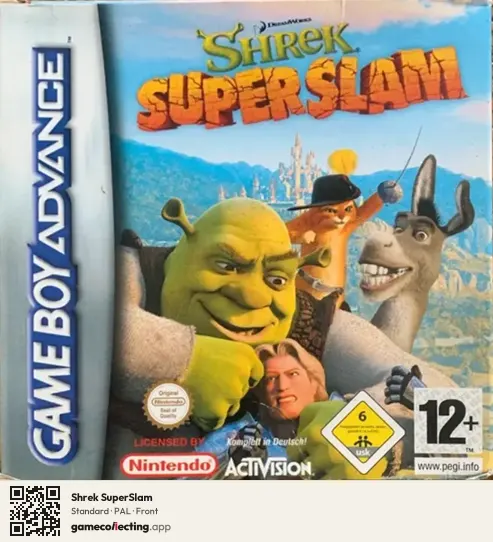 Shrek SuperSlam Game Boy Advance, PAL box front