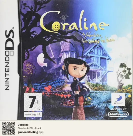 Coraline Nintendo DS, PAL box front