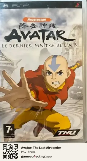 Avatar: The Last Airbender PlayStation Portable, PAL box front