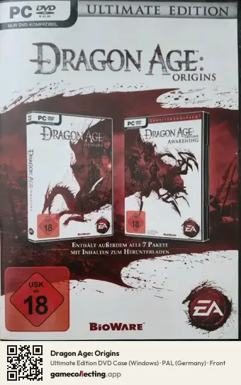 Dragon Age: Origins Computer, Germany box front