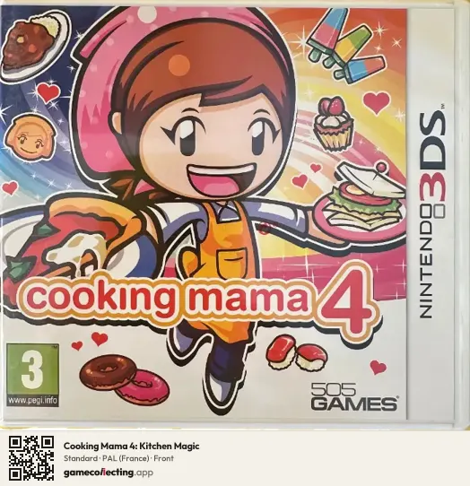 Cooking Mama 4: Kitchen Magic Nintendo 3DS, France box front