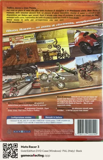 Moto Racer 3 Computer, Italy box back
