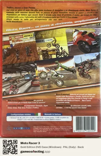 Moto Racer 3 Computer, Italy box back