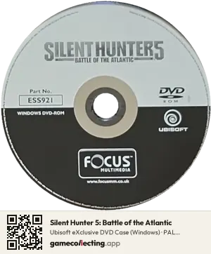 Silent Hunter 5: Battle of the Atlantic Computer, PAL disc