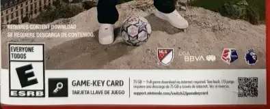 EA Sports FC 27, the ESRB box on its front