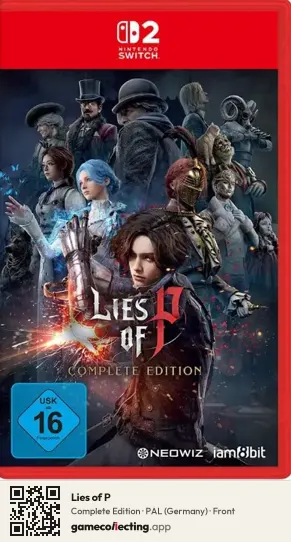 Lies of P Nintendo Switch 2, Germany box front