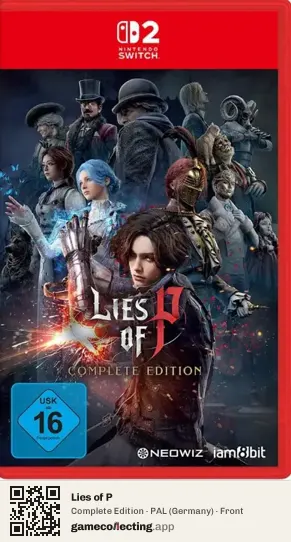 Lies of P Nintendo Switch 2, Germany box front