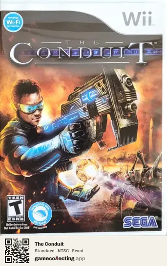 The Conduit Nintendo Wii, NTSC box front