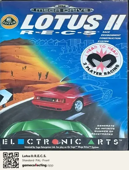 Lotus II: R.E.C.S. Sega Mega Drive / Genesis, PAL box front