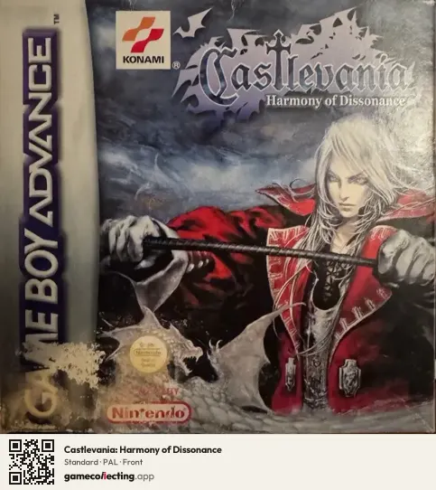 Castlevania: Harmony of Dissonance Game Boy Advance, PAL box front