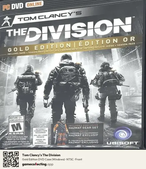 Tom Clancy's The Division Computer, NTSC box front