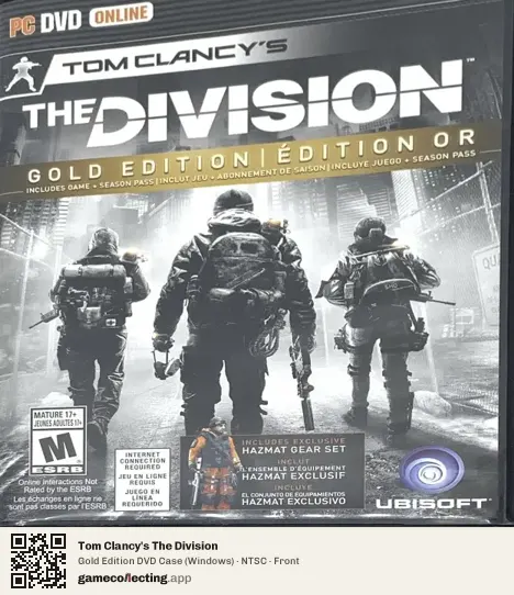 Tom Clancy's The Division Computer, NTSC box front