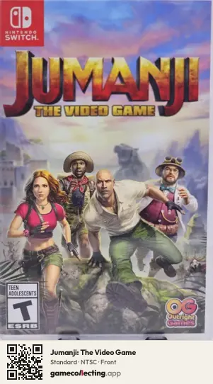 Jumanji: The Video Game Nintendo Switch, NTSC box front