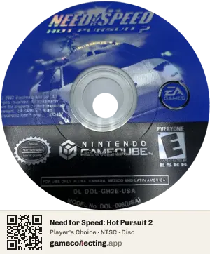 Need for Speed: Hot Pursuit 2 Nintendo GameCube, NTSC disc