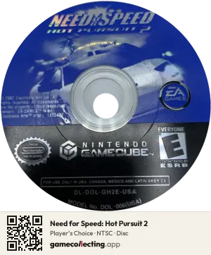 Need for Speed: Hot Pursuit 2 Nintendo GameCube, NTSC disc