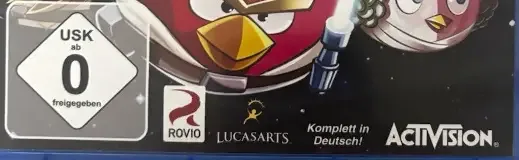 Angry Birds Star Wars, the USK square on its front
