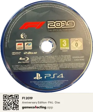 F1 2019 PlayStation 4, PAL disc