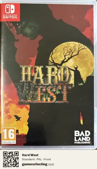 Hard West Nintendo Switch, PAL box front
