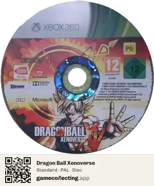 Dragon Ball Xenoverse Xbox 360, PAL disc