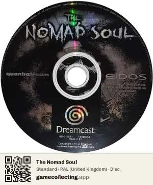 The Nomad Soul Sega Dreamcast, PAL disc