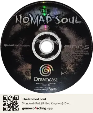 The Nomad Soul Sega Dreamcast, PAL disc