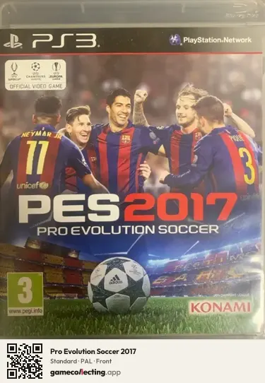Pro Evolution Soccer 2017 PlayStation 3, PAL box front