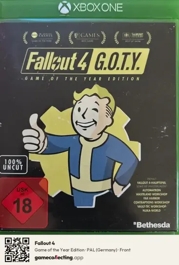 Fallout 4 Xbox One, Germany box front