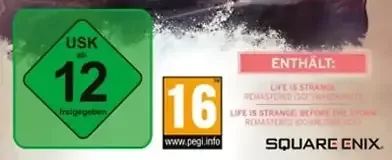 Life is Strange: Arcadia Bay Collection, the USK square on its front