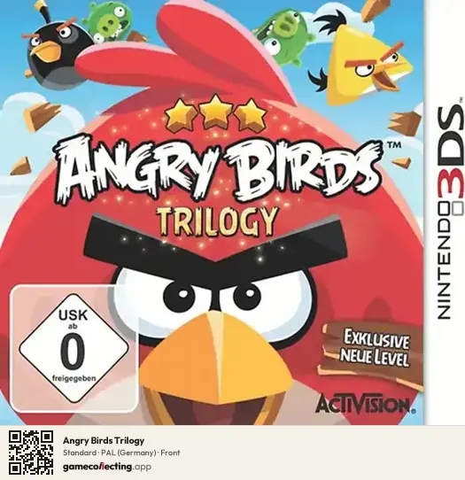 Angry Birds Trilogy Nintendo 3DS, Germany box front