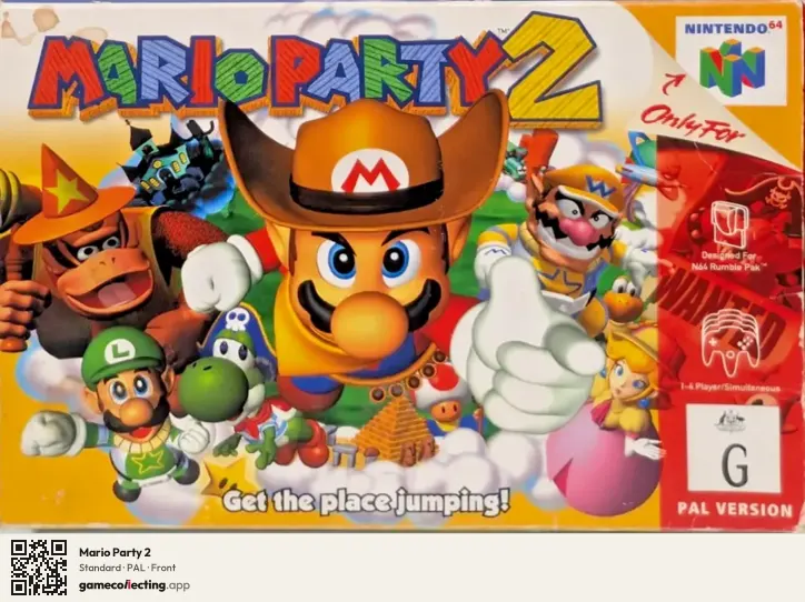 Mario Party 2 Nintendo 64, PAL box front