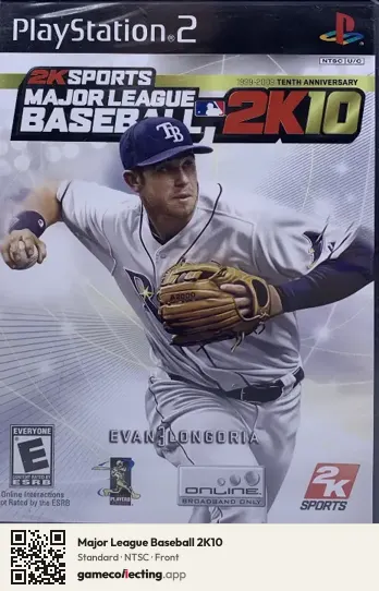 Major League Baseball 2K10 PlayStation 2, NTSC box front