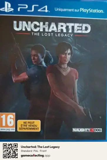 Uncharted: The Lost Legacy PlayStation 4, PAL box front