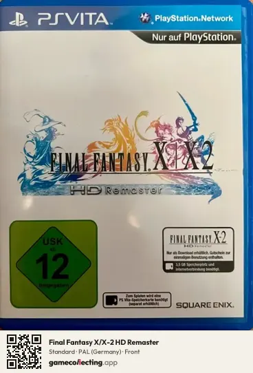 Final Fantasy X/X-2 HD Remaster PlayStation Vita, Germany box front