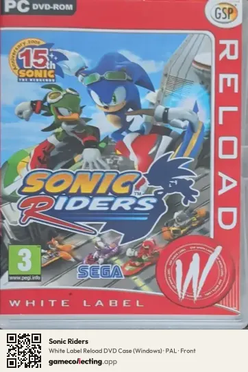 Sonic Riders Computer, PAL box front